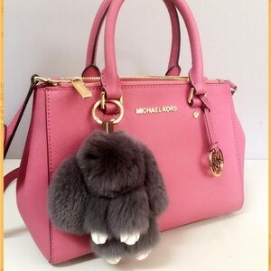 Michael Kors Rose Satchel with Gold Details